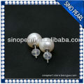 AAA 9-10 MM wholesale beautiful 18k natural freshwater pearl stud for lady